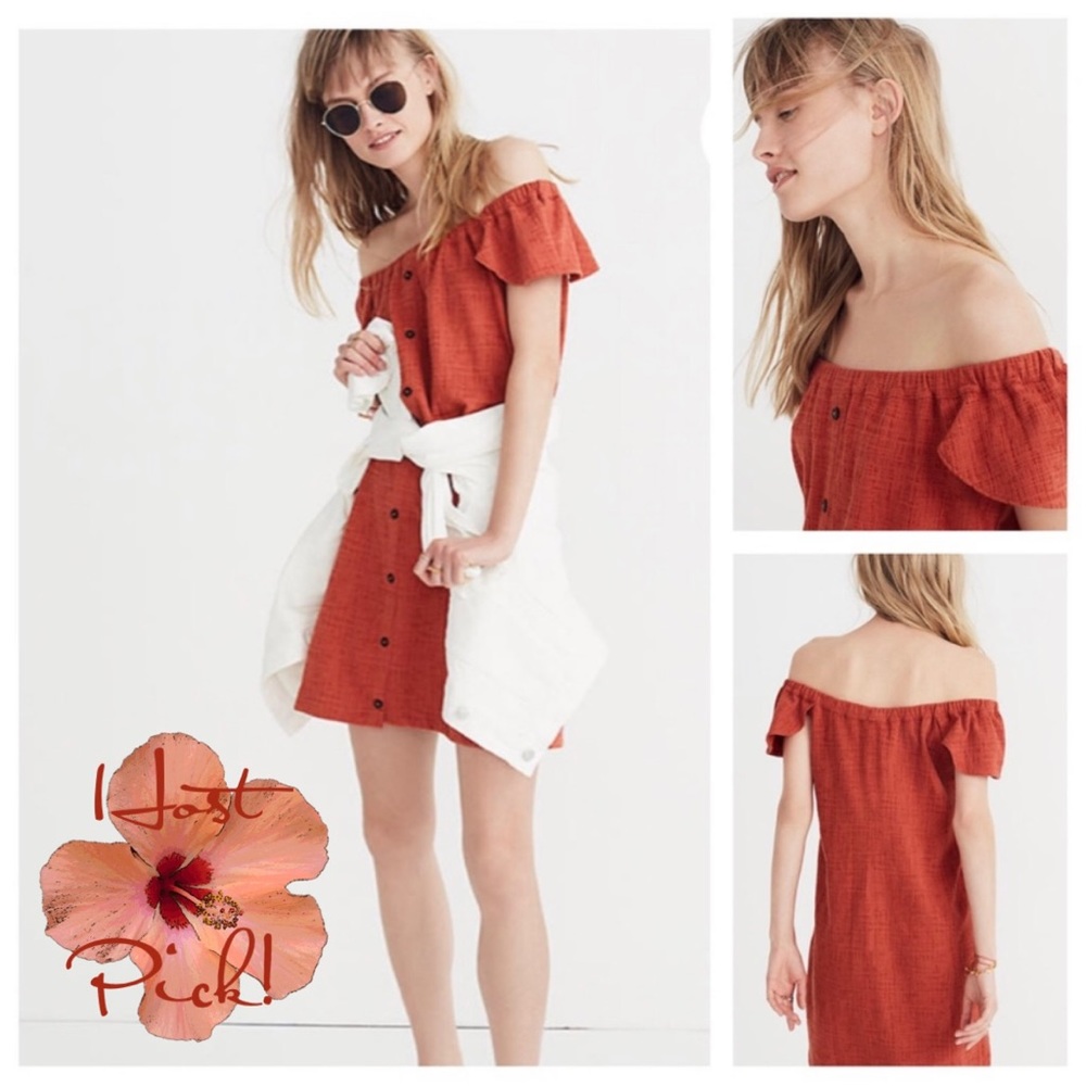 Madewell Beach Vibes Off Shoulder Dress